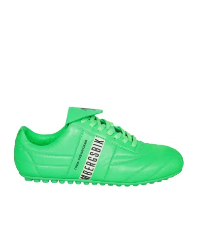 Bikkembergs Soccer Round Toe Sneakers In Green