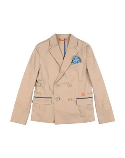 Bikkembergs Babies'  Toddler Boy Blazer Beige Size 4 Cotton, Elastic Fibres