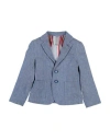 Shop Bikkembergs Toddler Boy Blazer Blue Size 5 Cotton