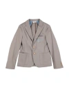 Bikkembergs Toddler Boy Blazer Taupe Size 4 Cotton, Elastic Fibres In Grey