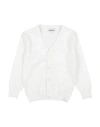 Bikkembergs Toddler Boy Cardigan White Size 4 Cotton In White