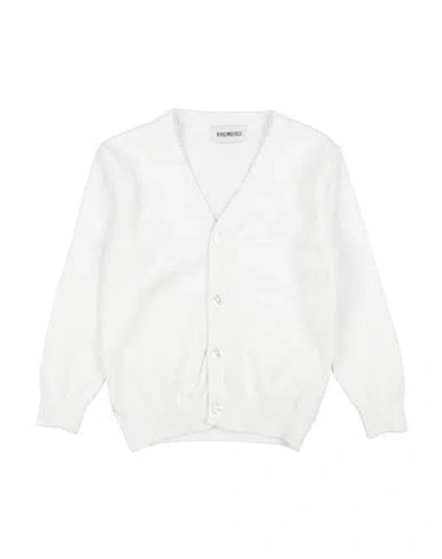 Bikkembergs Babies'  Toddler Boy Cardigan White Size 4 Cotton