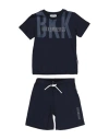 Bikkembergs Babies'  Toddler Boy Co-ord Midnight Blue Size 4 Cotton, Elastane In Black