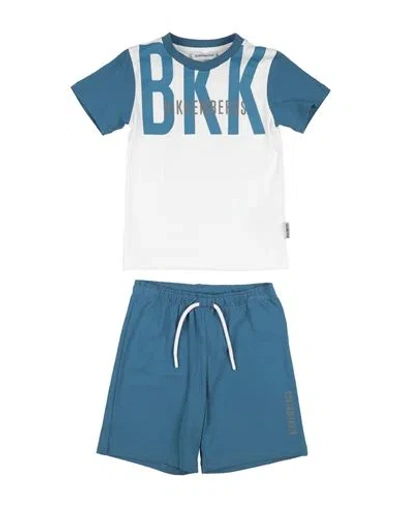Bikkembergs Babies'  Toddler Boy Co-ord White Size 4 Cotton, Elastane In Blue