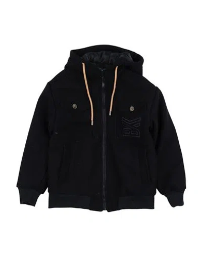 Bikkembergs Babies'  Toddler Boy Coat Midnight Blue Size 5 Polyester, Viscose, Elastane