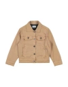 Bikkembergs Toddler Boy Denim Outerwear Khaki Size 5 Cotton, Elastane In Beige