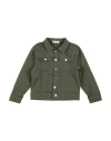 Bikkembergs Toddler Boy Denim Outerwear Military Green Size 4 Cotton, Elastic Fibres In Green