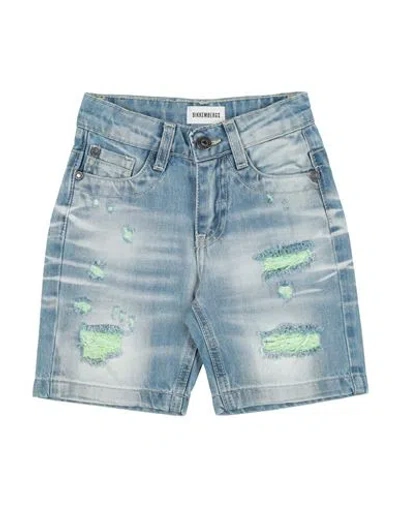 Bikkembergs Babies'  Toddler Boy Denim Shorts Blue Size 5 Cotton