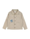 Bikkembergs Toddler Boy Jacket Beige Size 4 Cotton, Elastane In Neutral