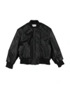 Bikkembergs Toddler Boy Jacket Black Size 5 Polyurethane, Polyester