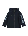 Bikkembergs Babies'  Toddler Boy Jacket Midnight Blue Size 4 Polyamide, Polyester, Elastic Fibres In Black