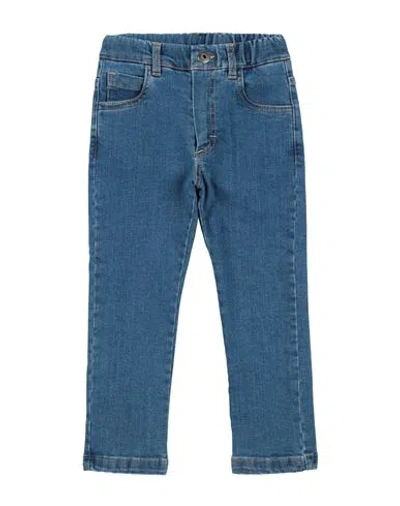 Bikkembergs Babies'  Toddler Boy Jeans Blue Size 4 Cotton, Elastane