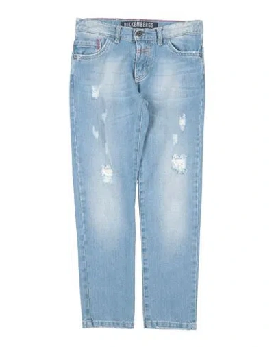 Bikkembergs Babies'  Toddler Boy Jeans Blue Size 4 Cotton, Elastane