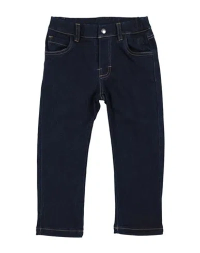 Bikkembergs Babies'  Toddler Boy Jeans Blue Size 4 Cotton, Polyester, Elastic Fibres