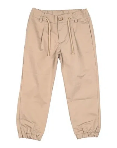 Bikkembergs Babies'  Toddler Boy Pants Beige Size 5 Cotton, Elastane