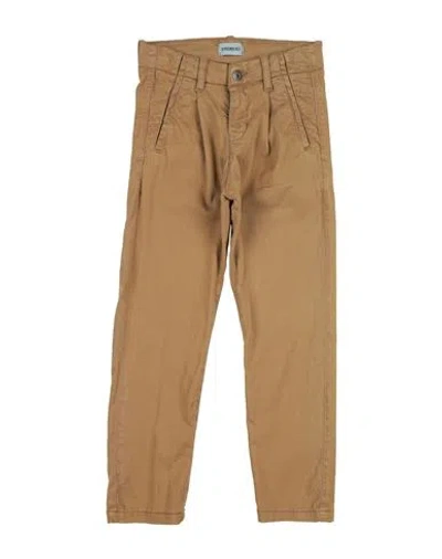 Bikkembergs Babies'  Toddler Boy Pants Camel Size 5 Cotton, Elastane