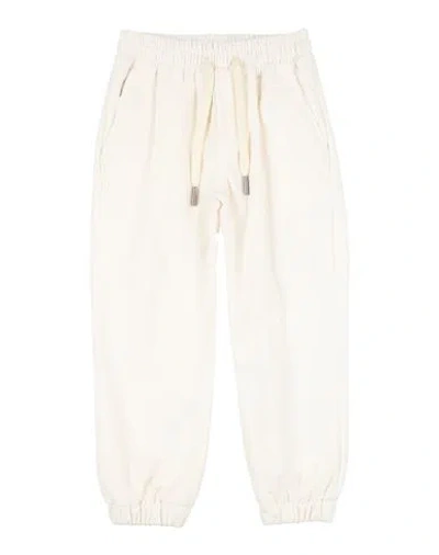 Bikkembergs Babies'  Toddler Boy Pants Ivory Size 5 Cotton, Elastane