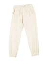 Bikkembergs Toddler Boy Pants Ivory Size 5 Cotton, Elastane