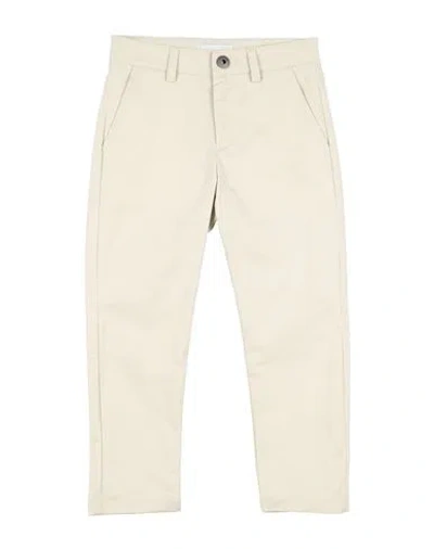 Bikkembergs Babies'  Toddler Boy Pants Ivory Size 5 Cotton, Elastane In White
