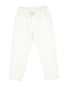 Bikkembergs Toddler Boy Pants Ivory Size 5 Cotton, Polyester In White
