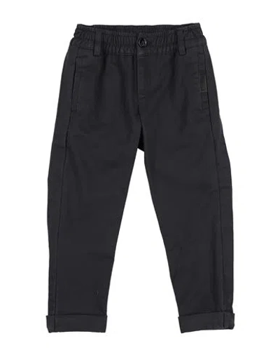 Bikkembergs Babies'  Toddler Boy Pants Midnight Blue Size 3 Cotton, Elastane In Black