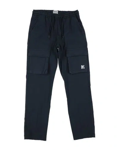 Bikkembergs Babies'  Toddler Boy Pants Midnight Blue Size 3 Cotton, Elastane In Black