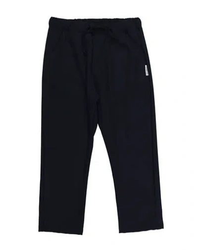 Bikkembergs Babies'  Toddler Boy Pants Midnight Blue Size 4 Cotton, Polyester, Elastane In Black