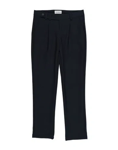 Bikkembergs Babies'  Toddler Boy Pants Midnight Blue Size 5 Polyester, Viscose, Elastic Fibres