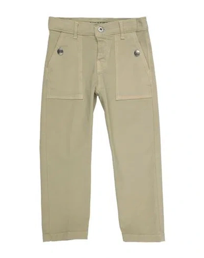 Bikkembergs Babies'  Toddler Boy Pants Military Green Size 4 Cotton, Elastane