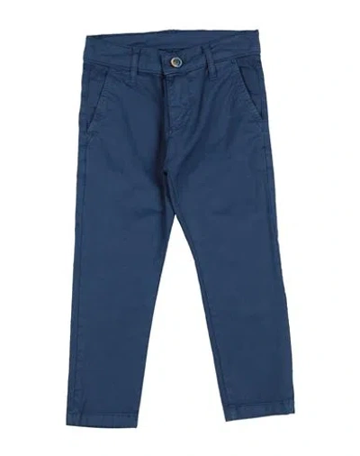 Bikkembergs Babies'  Toddler Boy Pants Navy Blue Size 4 Cotton, Elastane