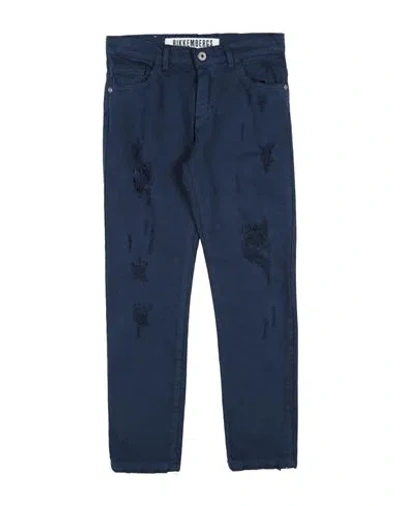 Bikkembergs Babies'  Toddler Boy Pants Navy Blue Size 5 Cotton, Elastane