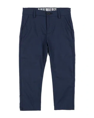 Bikkembergs Babies'  Toddler Boy Pants Navy Size 4 Cotton, Polyamide, Elastane In Black
