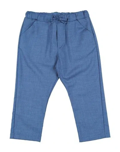 Bikkembergs Babies'  Toddler Boy Pants Navy Size 4 Polyester, Viscose, Elastic Fibres In Blue