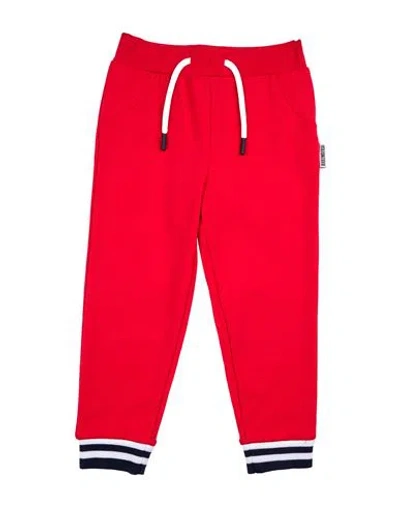 Bikkembergs Babies'  Toddler Boy Pants Red Size 4 Cotton, Elastane