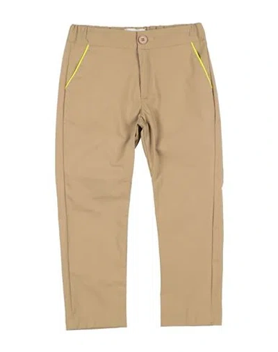 Bikkembergs Babies'  Toddler Boy Pants Sand Size 3 Cotton, Elastane In Beige