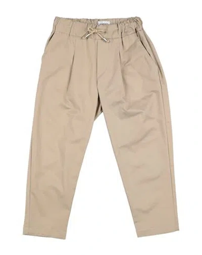 Bikkembergs Babies'  Toddler Boy Pants Sand Size 4 Polyester, Viscose, Elastic Fibres In Beige