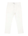 Bikkembergs Babies'  Toddler Boy Pants White Size 3 Cotton, Elastic Fibres