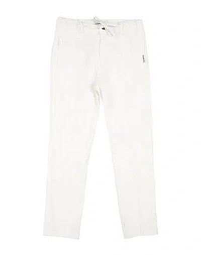 Bikkembergs Babies'  Toddler Boy Pants White Size 5 Cotton, Elastane