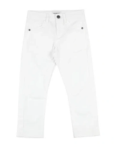 Bikkembergs Babies'  Toddler Boy Pants White Size 5 Cotton, Elastic Fibres