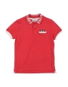 Bikkembergs Babies'  Toddler Boy Polo Shirt Red Size 4 Cotton