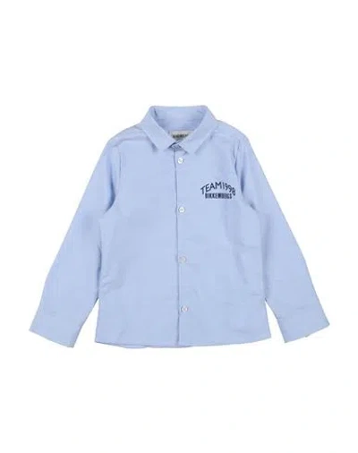Bikkembergs Babies'  Toddler Boy Shirt Azure Size 4 Cotton In Blue