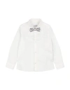 Bikkembergs Toddler Boy Shirt White Size 4 Cotton, Elastane In White