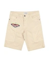 Bikkembergs Babies'  Toddler Boy Shorts & Bermuda Shorts Beige Size 5 Cotton, Elastane