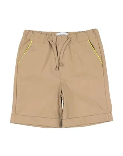Bikkembergs Babies'  Toddler Boy Shorts & Bermuda Shorts Khaki Size 4 Cotton, Elastic Fibres In Beige