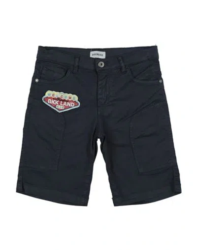 Bikkembergs Babies'  Toddler Boy Shorts & Bermuda Shorts Midnight Blue Size 4 Cotton, Elastane