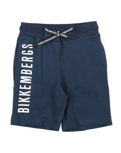 Bikkembergs Babies'  Toddler Boy Shorts & Bermuda Shorts Midnight Blue Size 4 Cotton