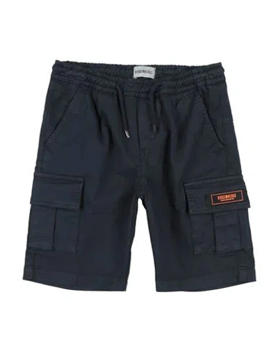 Bikkembergs Babies'  Toddler Boy Shorts & Bermuda Shorts Midnight Blue Size 5 Cotton, Elastane