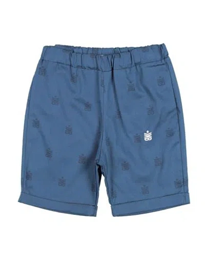 Bikkembergs Babies'  Toddler Boy Shorts & Bermuda Shorts Slate Blue Size 3 Cotton, Elastane
