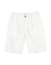 Bikkembergs Toddler Boy Shorts & Bermuda Shorts White Size 5 Cotton, Elastane In White