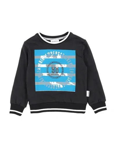 Bikkembergs Babies'  Toddler Boy Sweatshirt Black Size 5 Cotton